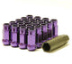 Wheel Mate Muteki Open End Lug Nuts - Purple 12x1.25