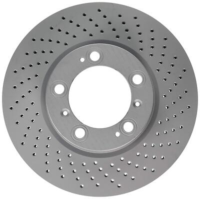 Centric 18-21 Subaru WRX STI Rear SportStop Drilled Premium Rotor