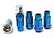Wheel Mate Muteki SR48 Open End Locking Lug Nut Set of 4 - Burning Blue Neon 12x1.50 48mm