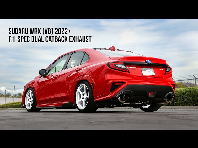 REMARK 2022+ Subaru WRX VB Axleback Exhaust - Dual R1 Spec Burnt Stainless