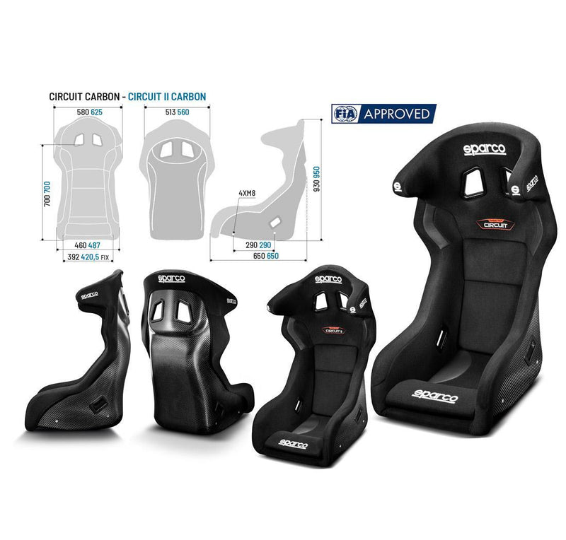 Sparco Seat Circuit II Carbon Blk