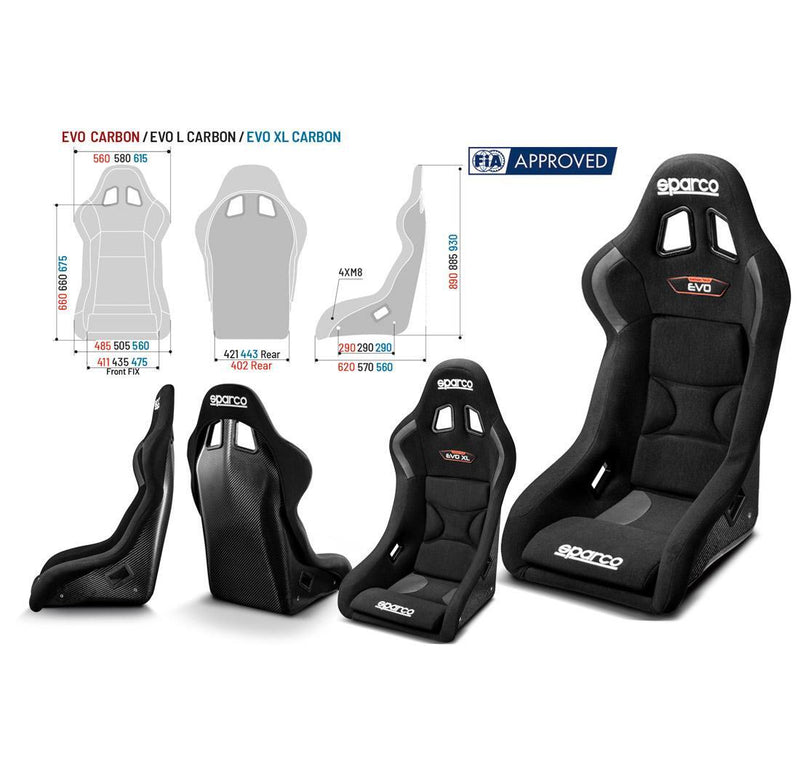 Sparco Seat EVO Carbon Black