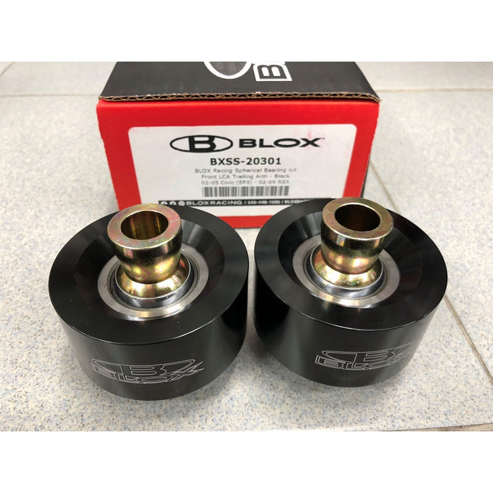 BLOX Racing Front LCA Bearing Kit Black - 02-05 Honda Civic EP3 06+ Honda Civic