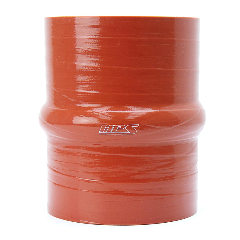HPS 3.75" (95mm) Silicone Single Hump Coupler 4" Long - Orange (SHC-375-L4-HOT)