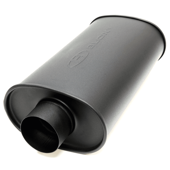 BLOX Racing 3 inch SL Sport Muffler - Matte Black