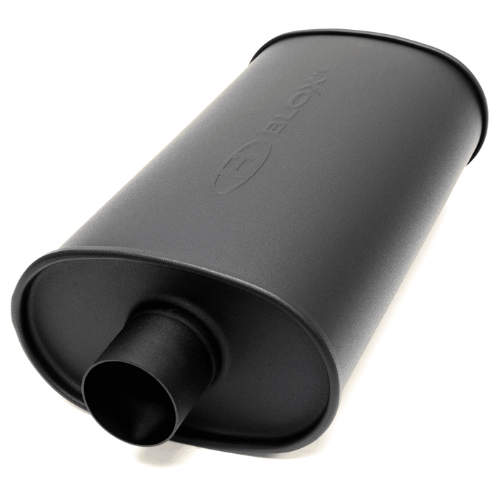 BLOX Racing 3 inch SL Sport Muffler - Matte Black