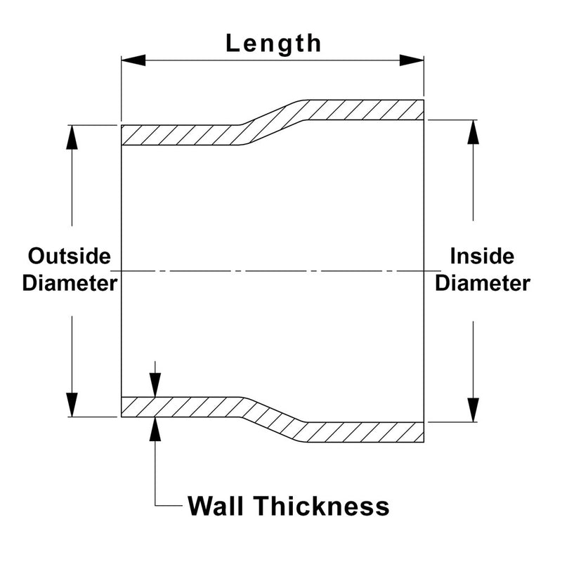 HPS Slip Fit Transition Aluminum Reducer (SLIP-AT150)