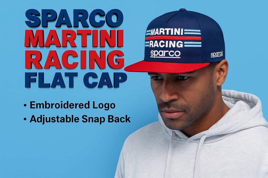 Sparco Flat Cap Martini-Racing Navy