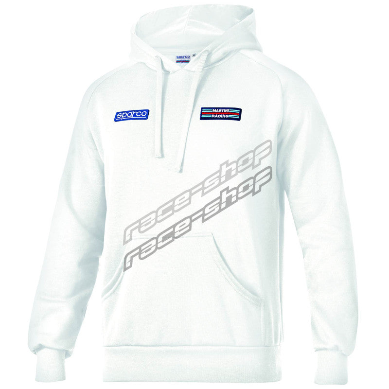 Sparco Hoodie Martini Stripes Large - White
