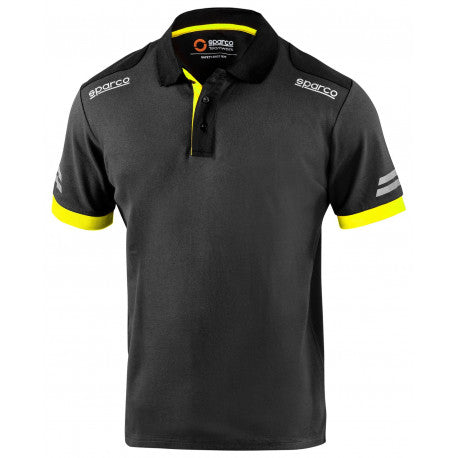 Sparco Polo TW XXL - Grey/Yellow