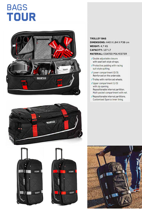Sparco Bag Tour Black/Black