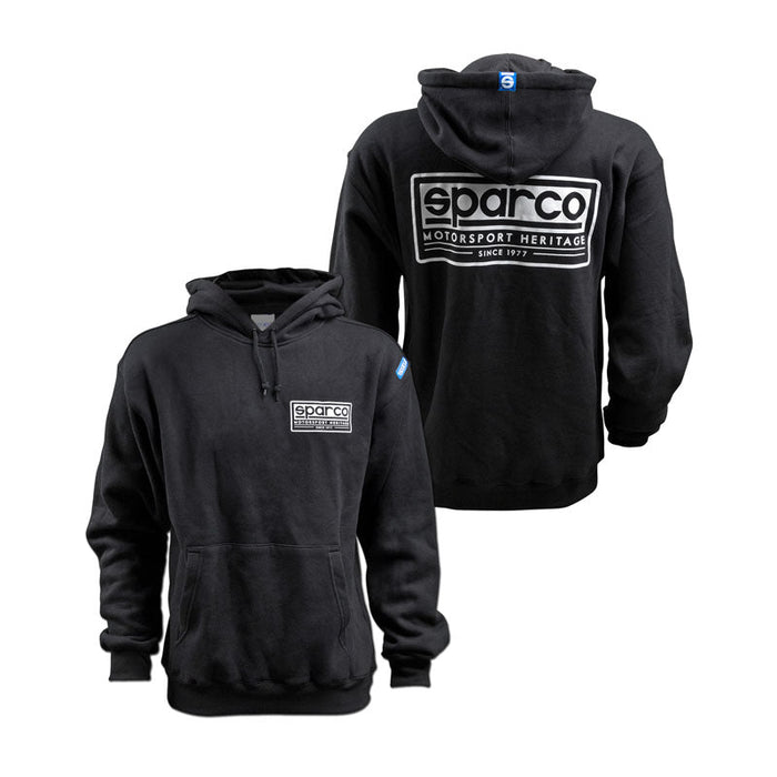 Sparco Sweatshirt Hooded Heritage Blk Xx
