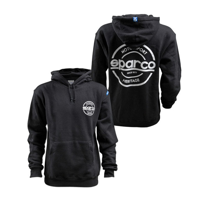 Sparco Sweatshirt Hooded Heritage Blk Xx