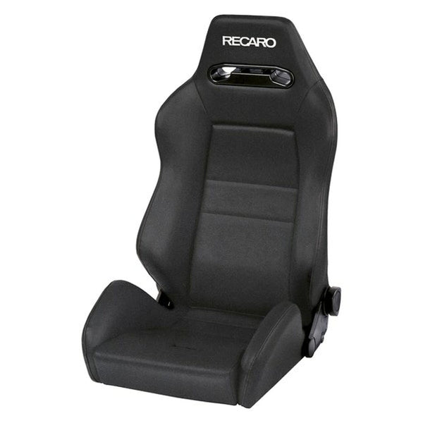 Recaro Speed Seat (3/4/5 Point) - Black Vinyl/Saturn Black/Black AM Vinyl w/Silver Logo