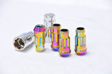 Wheel Mate Monster Locking Lug Nut Set of 4 - Chrome Neon 14x1.50
