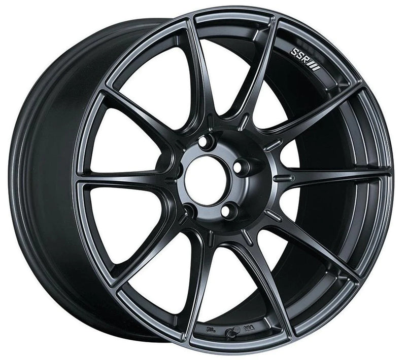 SSR GTX01 18x9 5x100 52mm Offset Dark Gunmetal Wheel (S/O, No Cancellations)