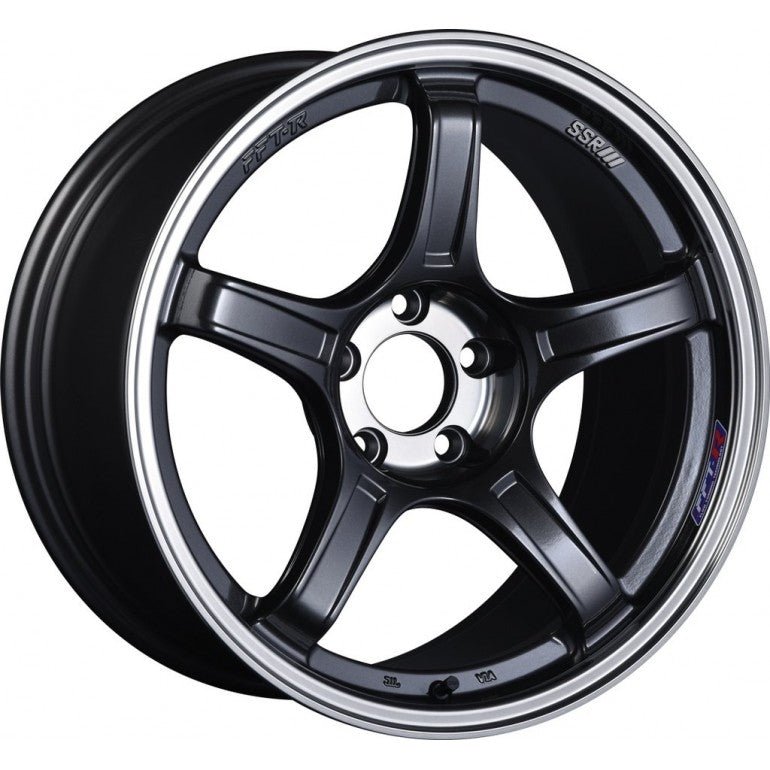 SSR GTX03 16x6.5 4x100 48mm Offset Black Graphite Wheel