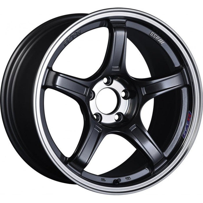 SSR GTX03 16x6.5 4x100 48mm Offset Black Graphite Wheel