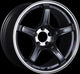 SSR GTX03 17x7.0 5x100 48mm Offset Black Graphite Wheel
