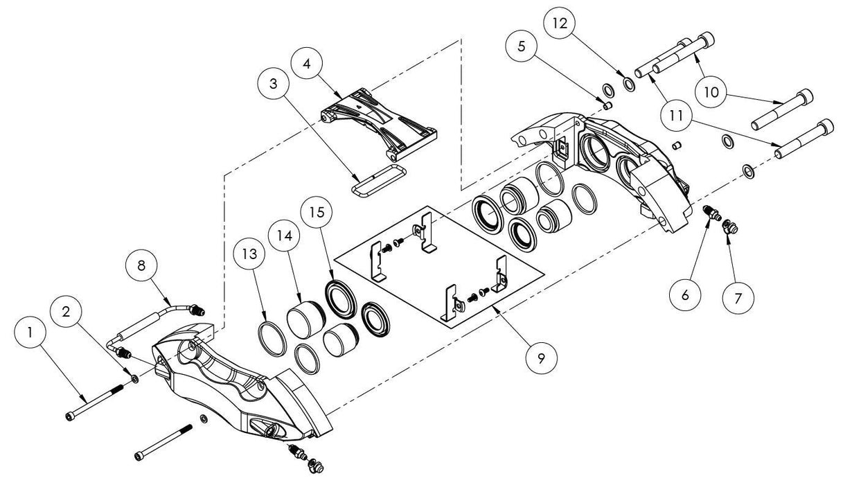 StopTech CrossOver Tube for ST40/ST60 Calipers