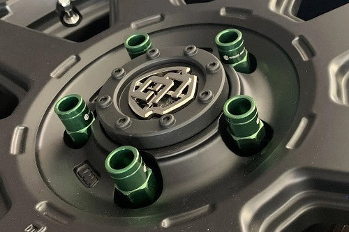 Weds Gear - Forged Open-Ended Lug Nut Set -Moss Green - M12x1.25/1.50