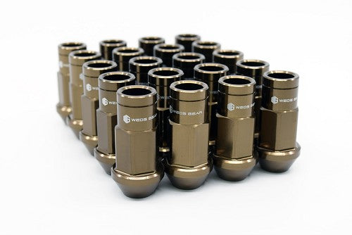 Weds Gear - Forged Open-Ended Lug Nut Set -Bronze - M12x1.25/1.50