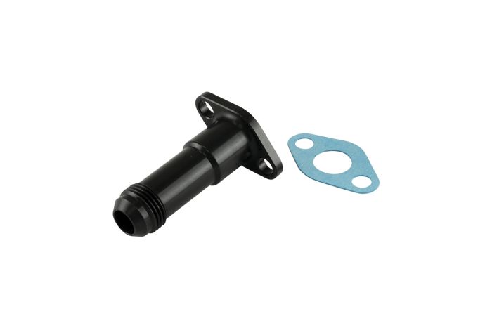 Turbosmart 38.1mm 10AN 75mm Extended Oil Drain - Silver