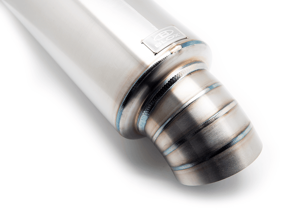 BLOX Racing 2.5 inch Universal Street Muffler - Turndown Tip
