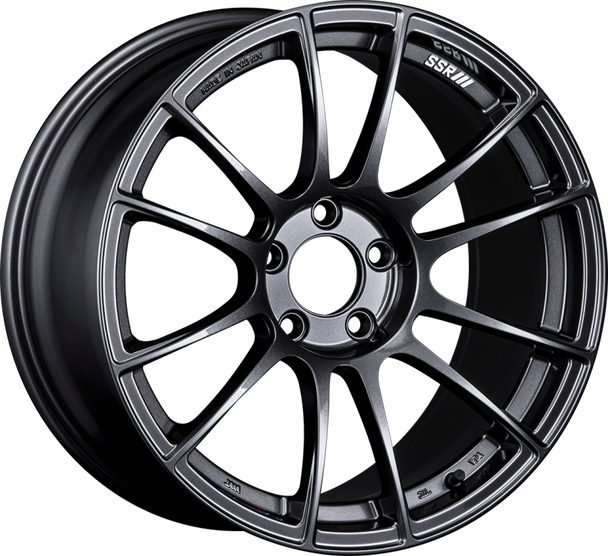 SSR GTX04 17x9 5x100 38mm Offset Dark Gunmetal Wheel