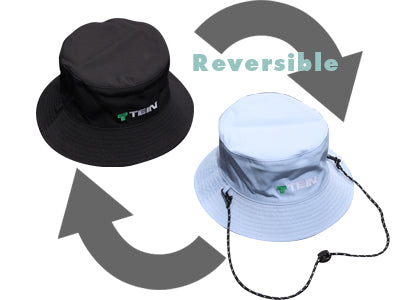 Tein Reversible Bucket Hat - Black/Light Blue