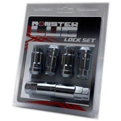Wheel Mate Monster Locking Lug Nut Set of 4 - Purple 14x1.50