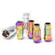 Wheel Mate Muteki SR48 Open End Locking Lug Nut Set of 4 - Neon 12x1.50 48mm