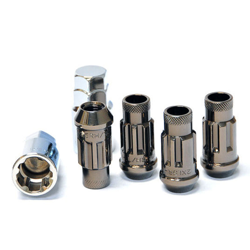 Wheel Mate Muteki SR48 Open End Locking Lug Nut Set of 4 - Red 12x1.50 48mm