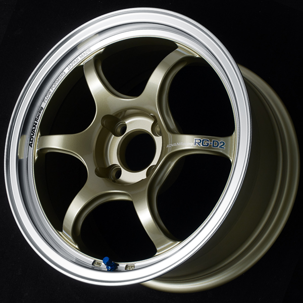 Advan RG-D2 17x8.0 / +35 Offset / 4x100 / 56.5mm Bore / Machining and Champagne Gold