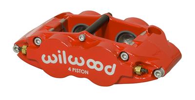 Wilwood Caliper Forged Narrow Superlite FNSL4R-DS Dust Seal 1.25/1.25 1.10in Rotor Width - Red