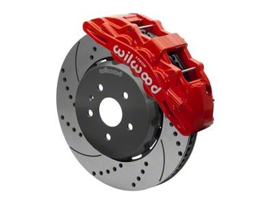 Wilwood SX6R Big Brake Dynamic Front Brake Kit 15in Drilled & Slotted Red 2020+ Chevy C8 Corvette